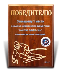 Диплом "Горные лыжи"